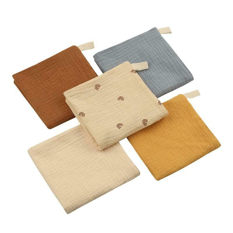 5pcs Baby Handkerchief Newborn Face Towel 30x30cm Cotton Feeding Bibs Burp Cloth