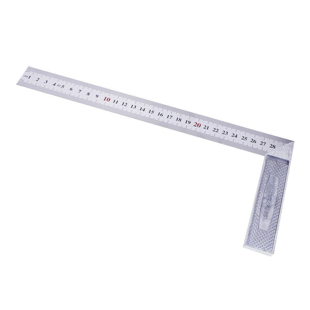 Square Stainless Steel Measure Ruler Engineer Carpenter Woodwork Tools