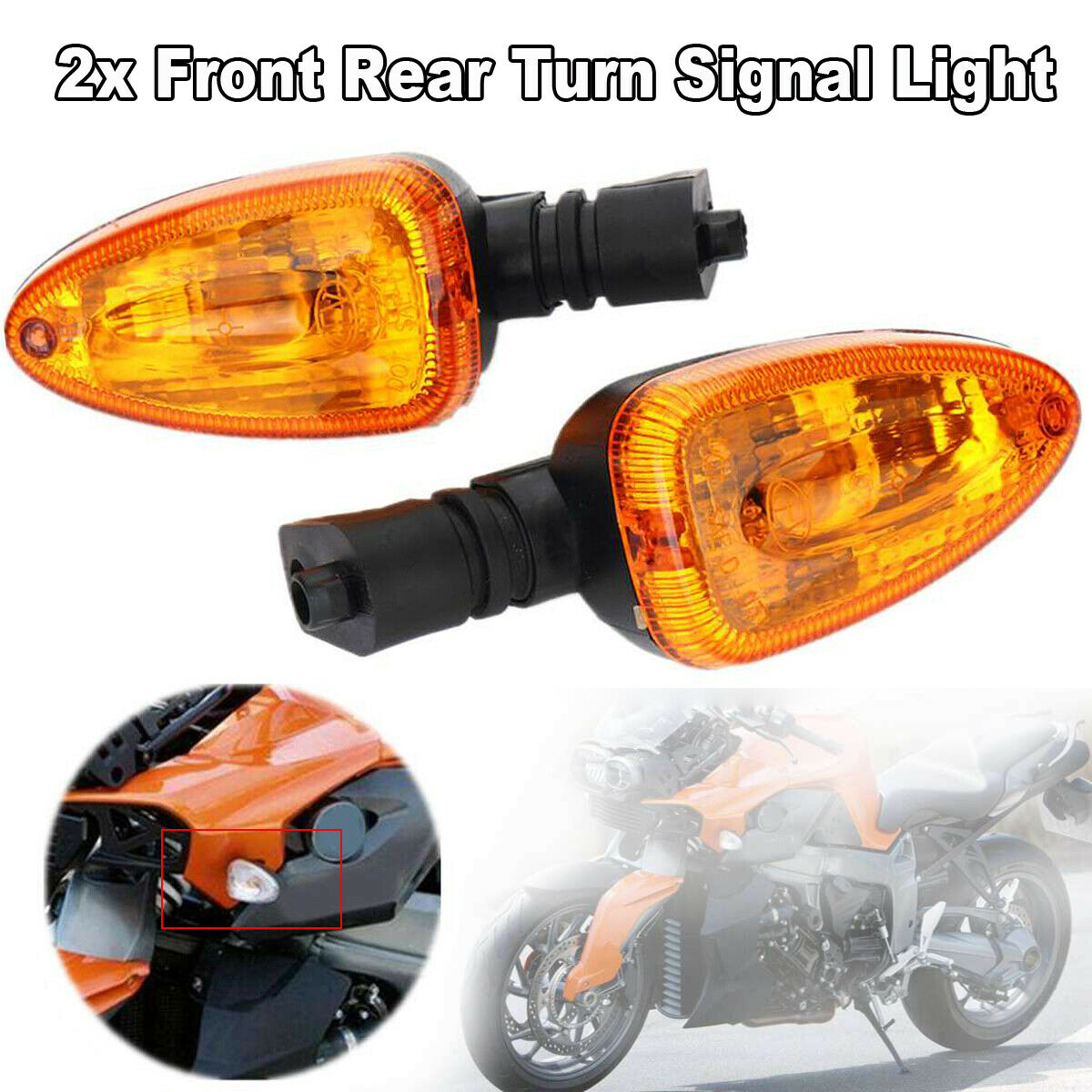 Motorcycle Amber Turn Signal Light For BMW R1200GS K1200R K1300R F650GS F800GS