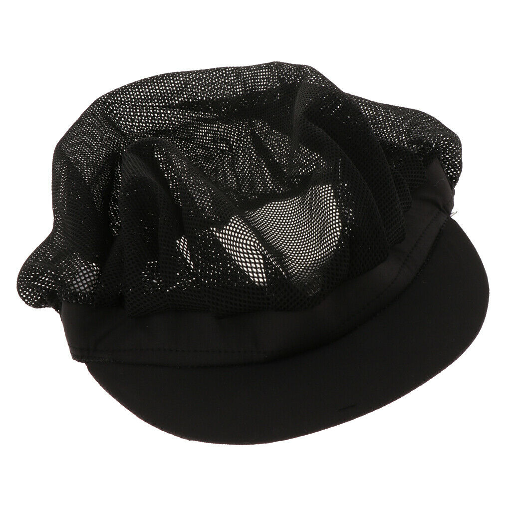 10xCook Adjustable Men Women Kitchen Baker Chef Elastic   Hat Black C