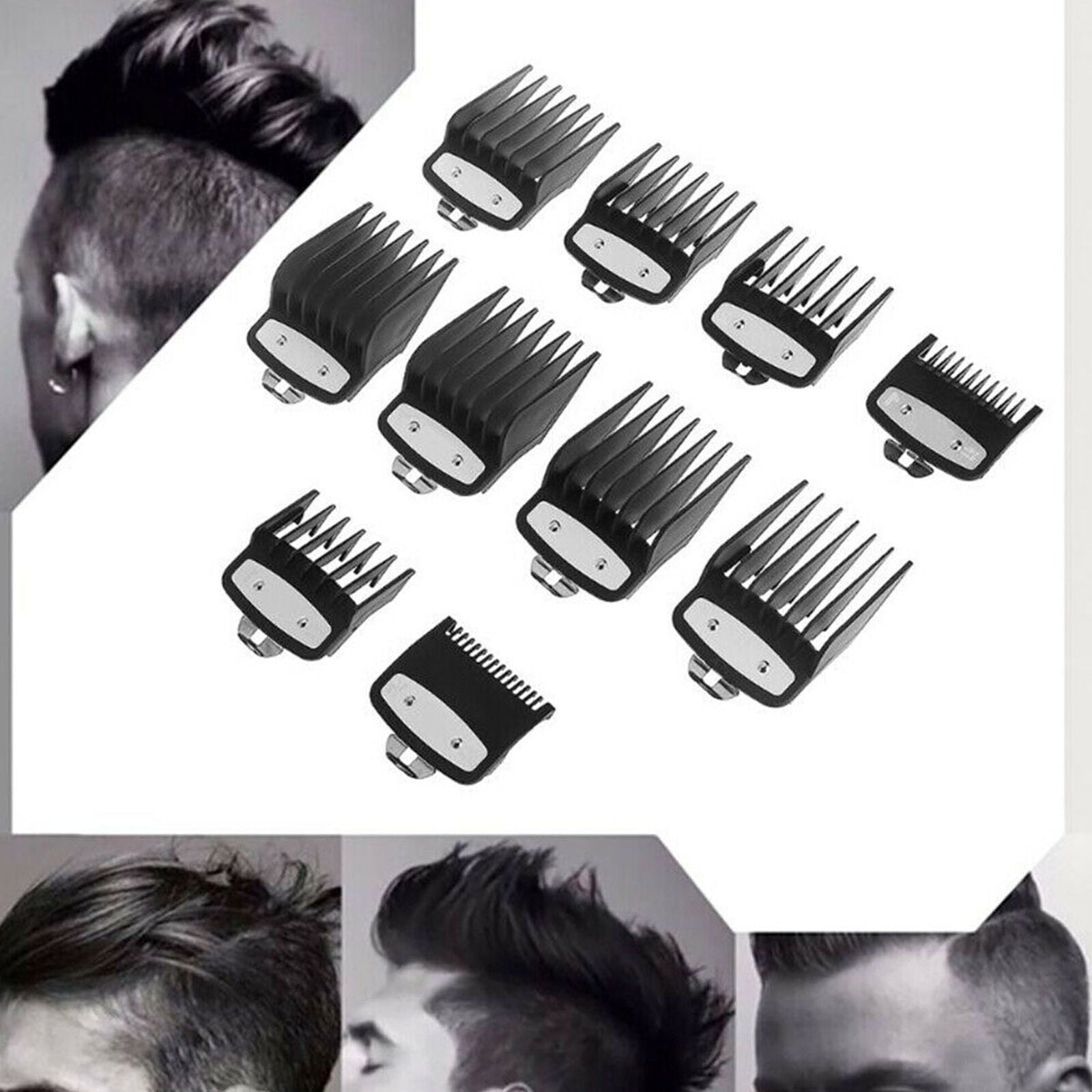 Clipper Attachment Comb Guard Set Portable Durable Metal for Wahl