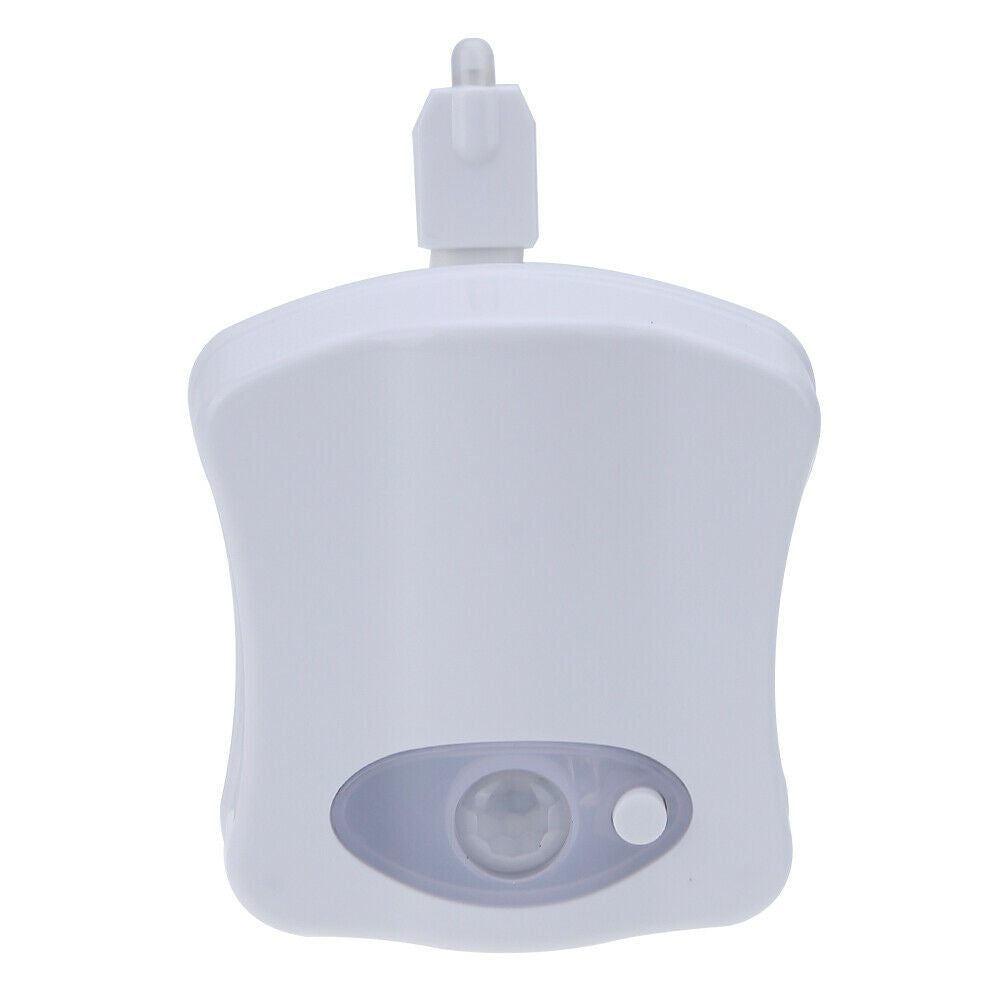 Toilet Night Light 8 Color LED Motion Activated Sensor Bathroom Toliet Bowl Lamp