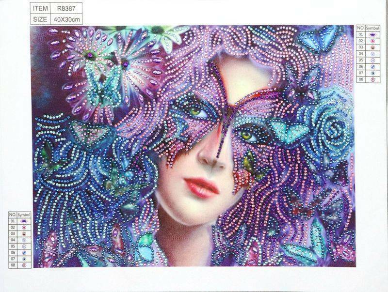 Beauty Butterfly DIY 5D Special Diamond Painting Embroidery Cross Stitch Decor