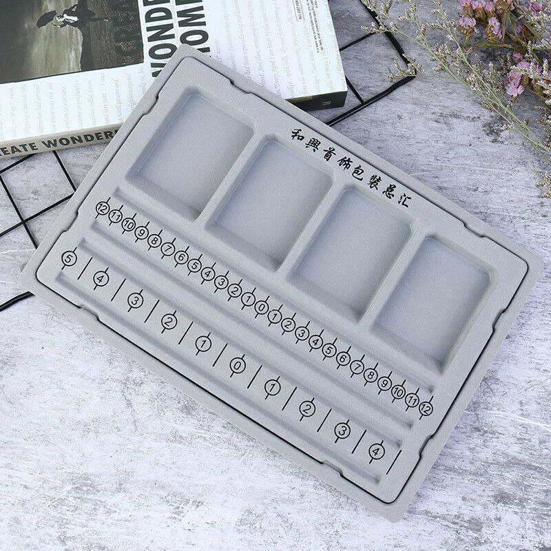 DIY Jewelry Making Gray Flocked Bead Board Bracelet Beading Organizer Tr.l8