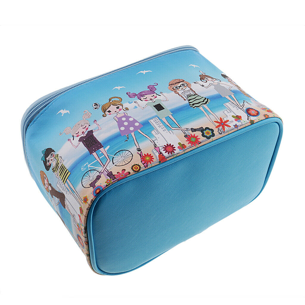 Travel Makekup Box Bag Cosmetic Pouch Holder Toiletry Organizer Zipper Case -