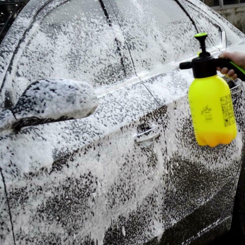 Foam Sprayer Handheld Pump Air Pressure Nozzle 2L Wash Watering Can Outdoor