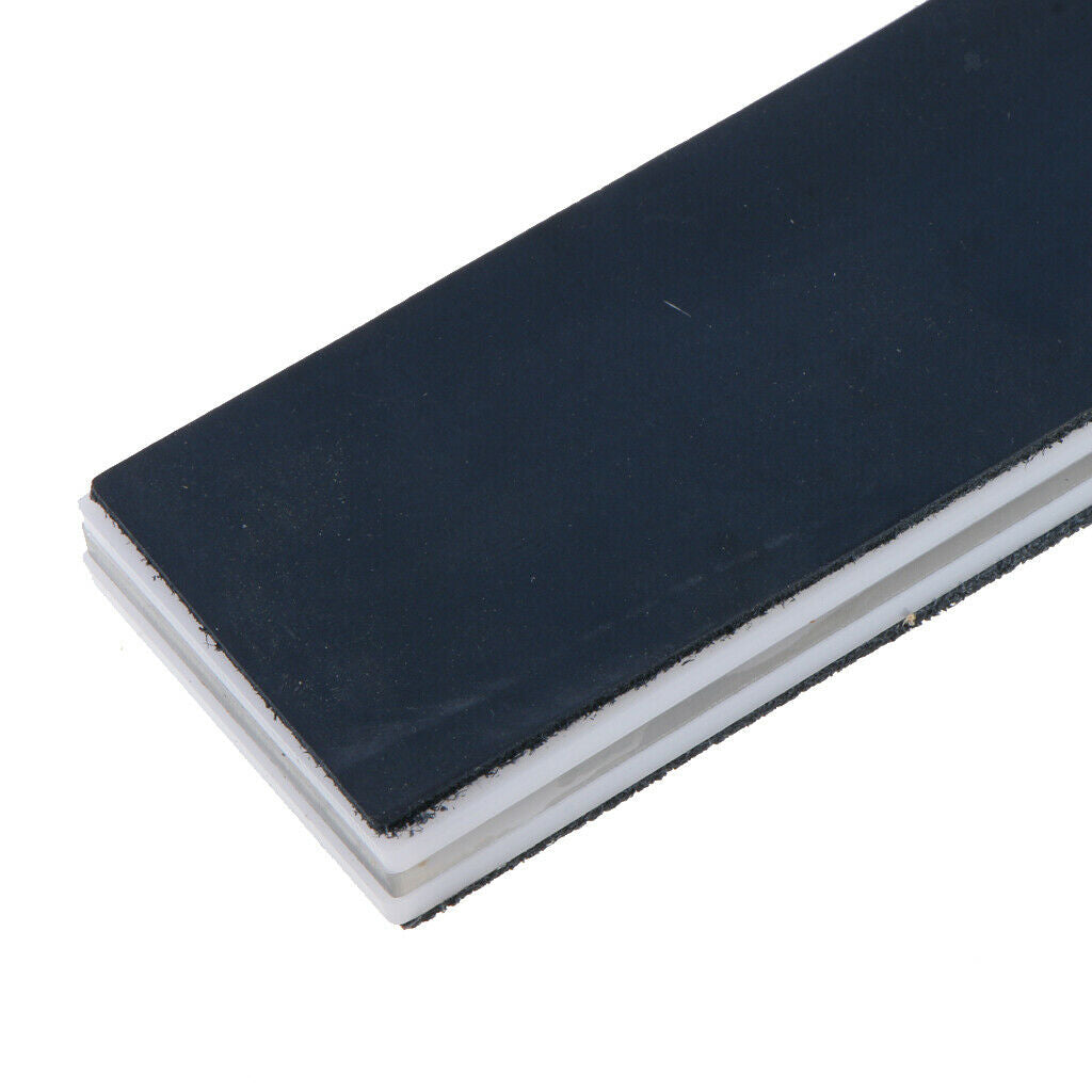 Acrylic Handle Leather Sharpening Strop Coarse 2 Sides For Razor Dark Blue