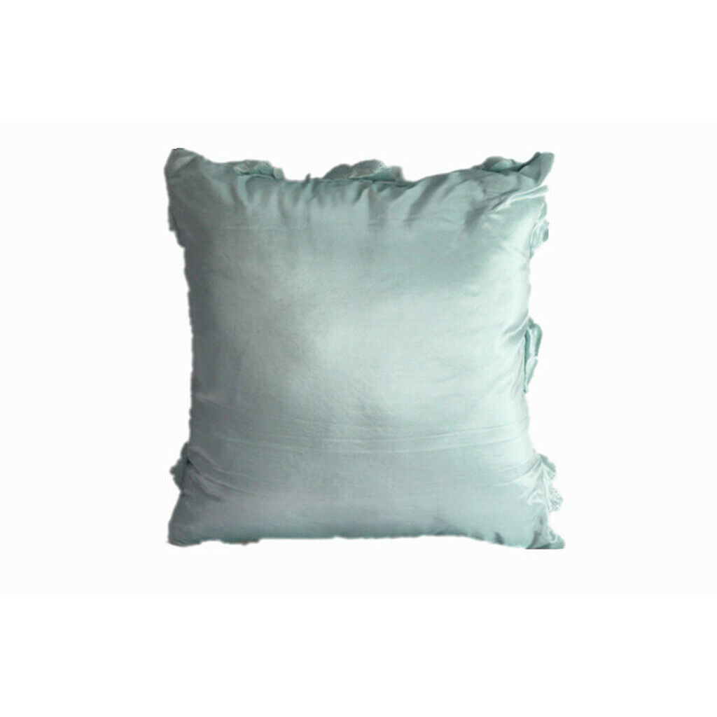 Flower Design Pillow Cover Linen Throw Sofa Cushion