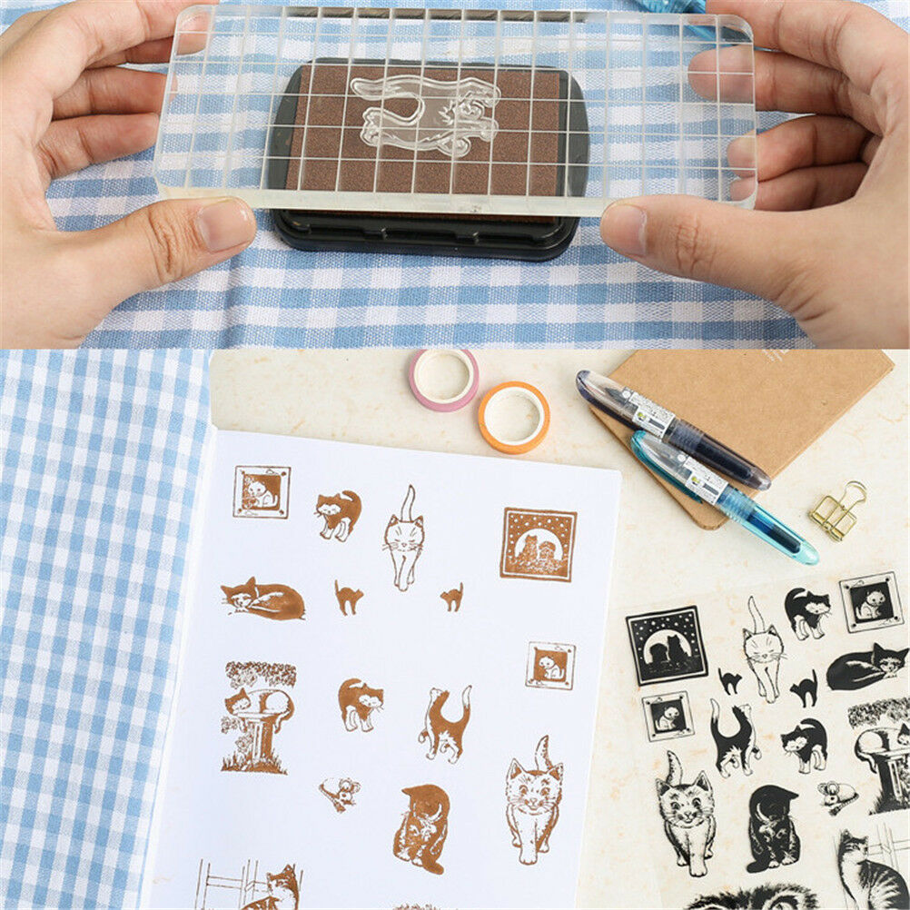 diy cat paradise transparent clear stamp for diy scrapbooking card decora.l8