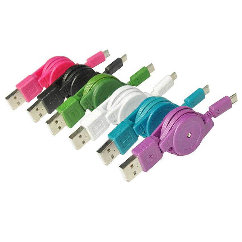 1PCS Retractable Micro USB Charger Sync Data Cables Cord for Android Phones