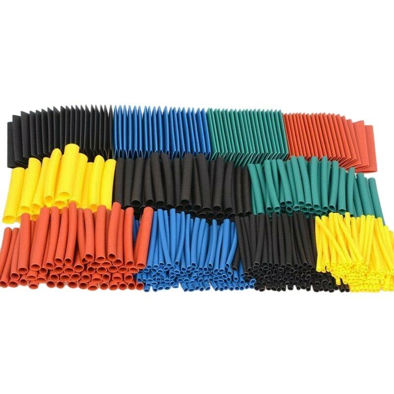 530Pcs Cable Heat Shrink Tubing Sleeve Wire Wrap Tube 2:1 Assortment Kit Se U6J3