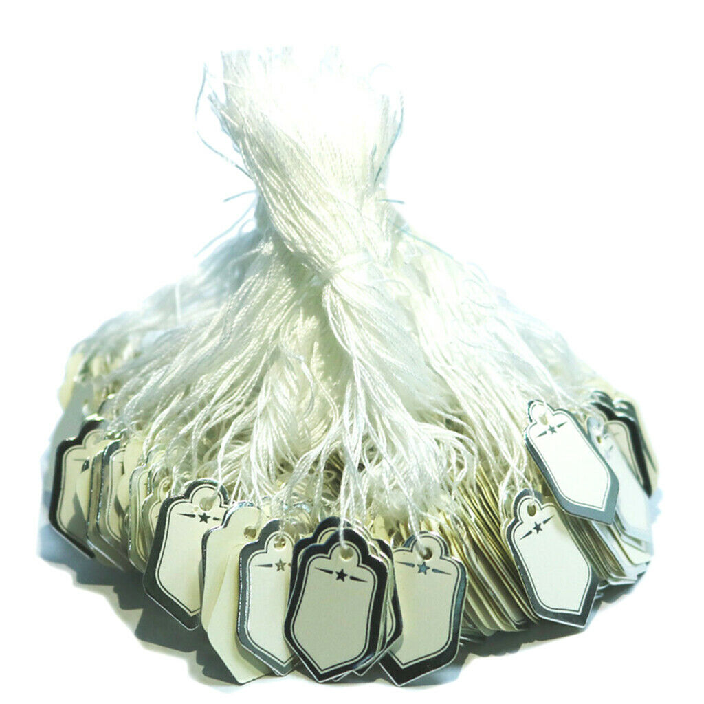 500pcs Blank White Gifts Tags Hanging on Chrismas Tree Party Gifts Supplies