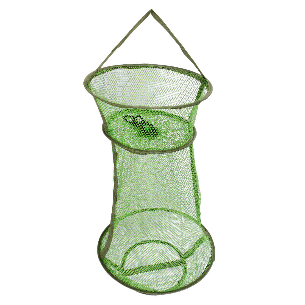 Fish Shrimp Minnow Cage Fishing Bait Trap Cast Dip Net Cage Fish Basket