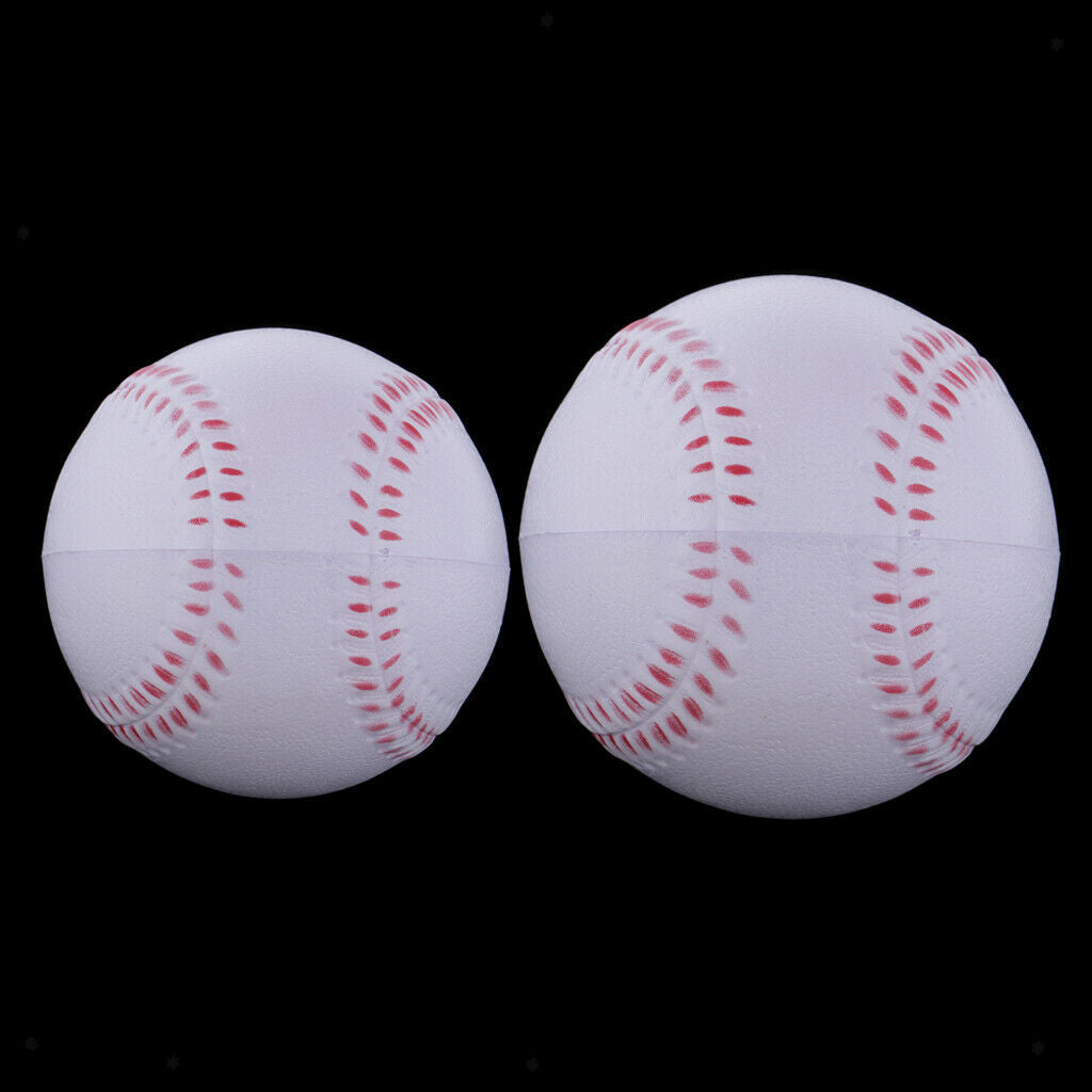 2pcs Infill Practice Ball Softball Elastic Soft Training Ball