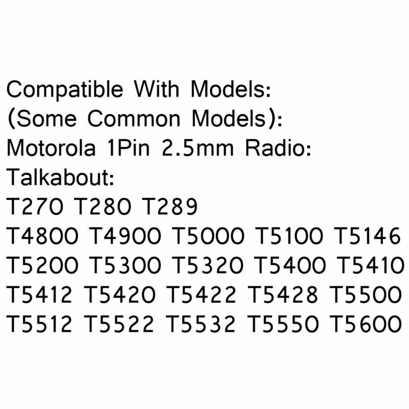 5X 2.5mm Heavy Duty Overhead Headset PTT For  T280 T6200 Radio AT2