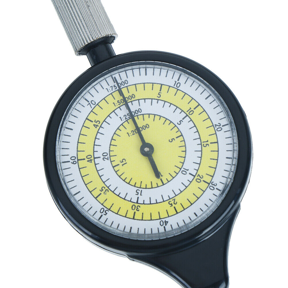 Outdoor Hiking Camping Map Measuring Gauge Range Finder Meter Scale Compassy TL