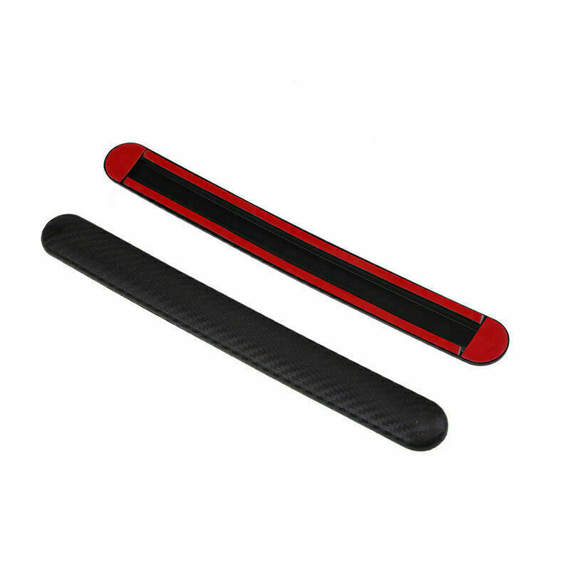 2Pcs Universal Car Carbon Fiber Body Corner Bumper Guard Anti-rub Protector Bars