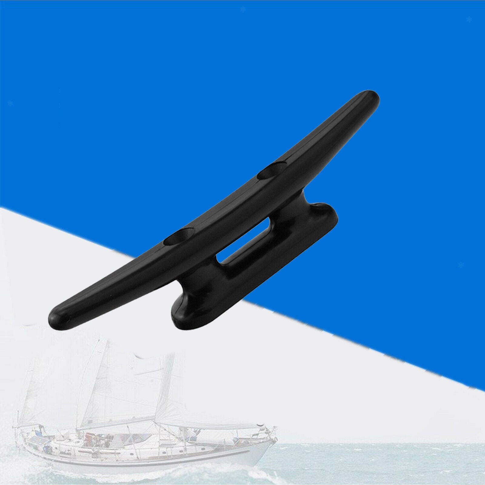 4pcs 4" (980mm) Dinghy Marine Boat Dock Anchor Line Tie Down Cleat Flat Top