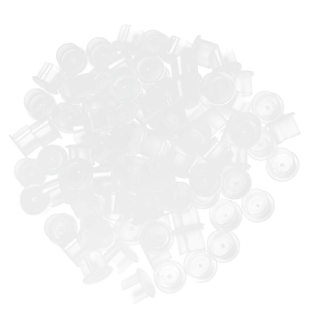 500x Professional Tattoo Ink Cup Plastic   for Needle Ink Tattoo Supplies
