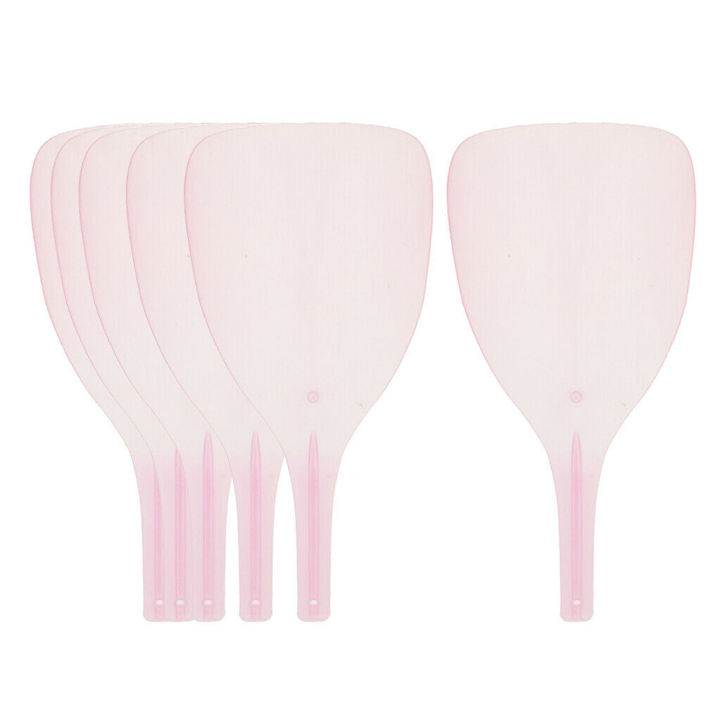 6x Salon Barber Cutting Hairspray Face Masks Makeup Eyes Guard Shields Pink