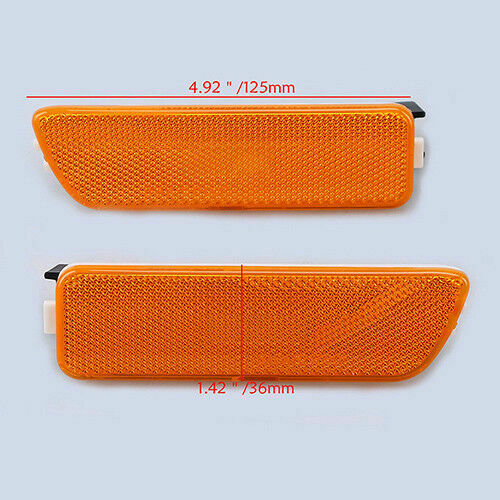 Pair Bumper Side Markers Corner Reflector Light Fit VW Jetta Golf MK4 1999-2005