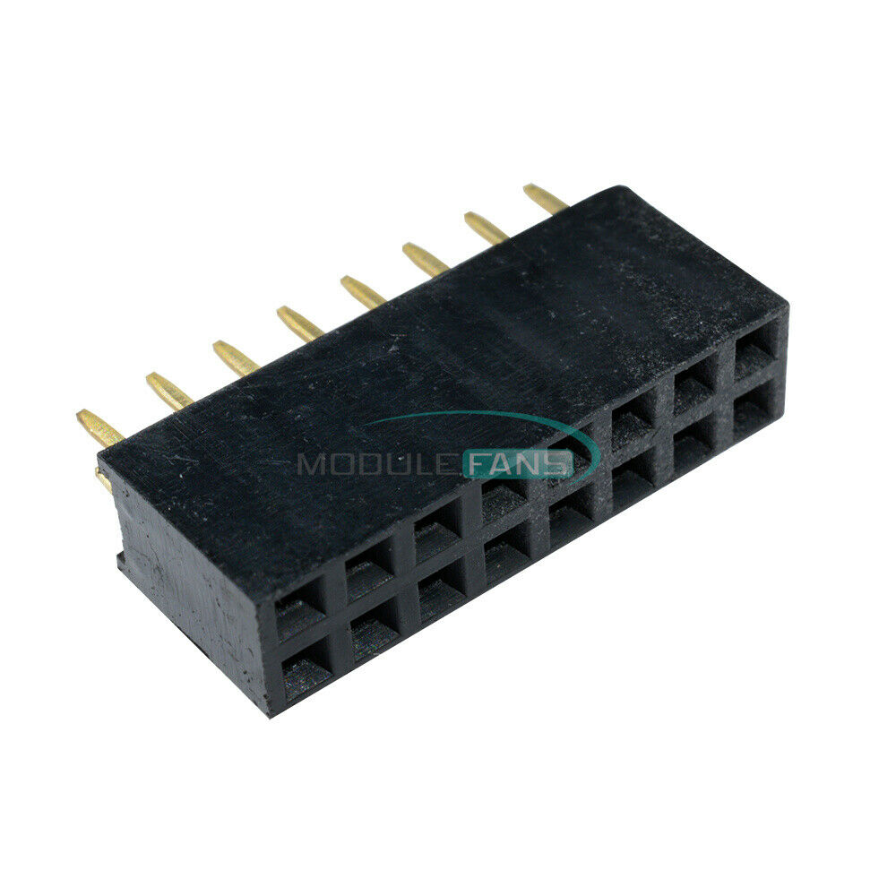 20PCS 2.54mm 2x8Pin Double Row Female Straight Header Pitch Socket 16Pin Strip