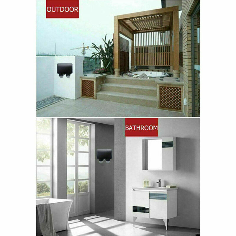 Power Electric Socket Switch 2 Gang Weatherproof Outdoor Garden Plug Cover Box