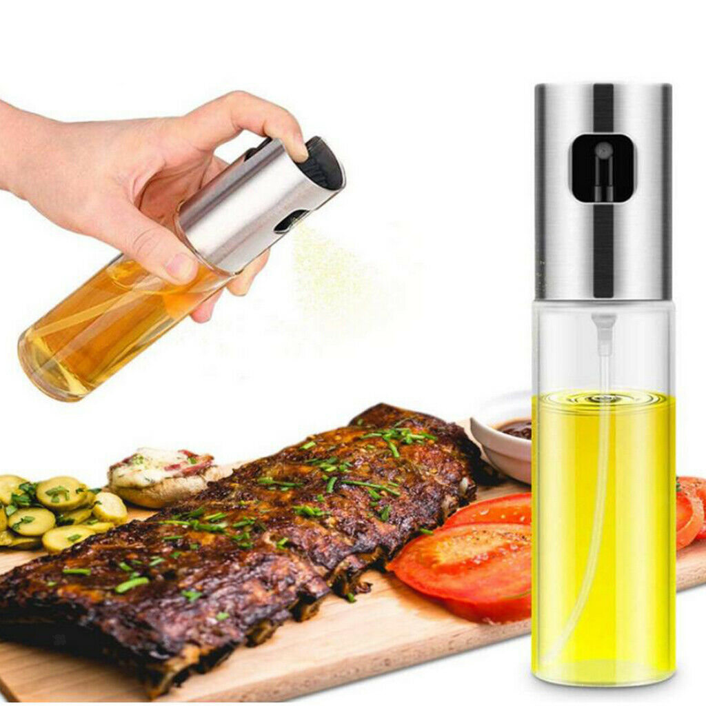 Glass Olive Oil Spray Bottle Oil Sprayer Dispenser Handheld for Grilling