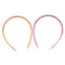2pcs Girl Boy Wave Headband Gripper for Bath SPA Costume Accs brown+wine red