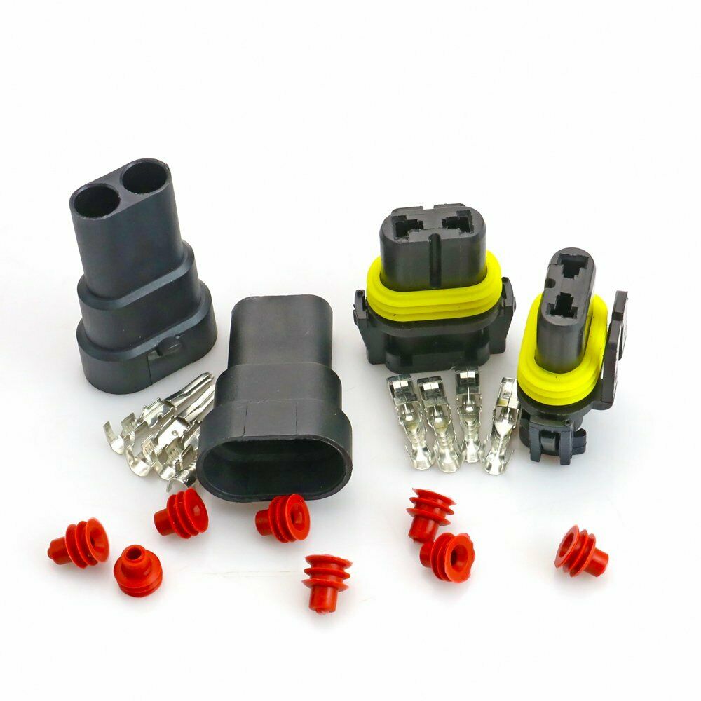 for HID Halogen Headlight 9005 9006 H10 Female Male Plug Bulb Connector Adapter