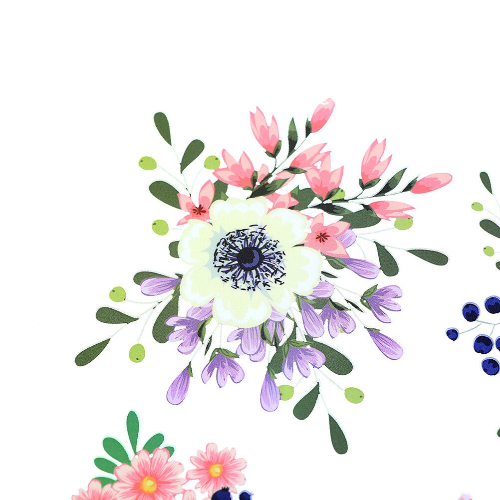 Flowers clothes patches heat transfer stickers printing iron on appliques.l8