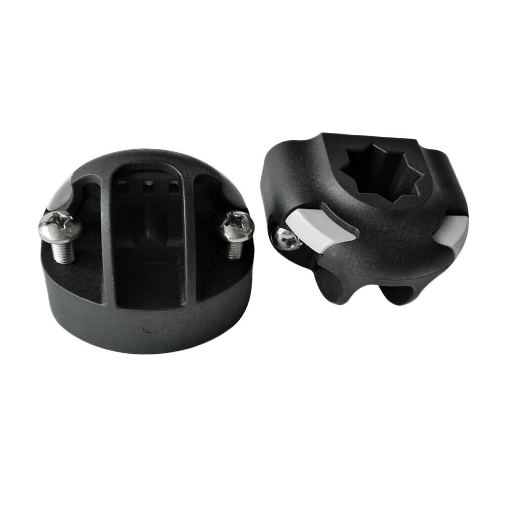 2x Durable Nylon Kayak Boat Canoe Fishing Rod Holder Half-Round Bracket
