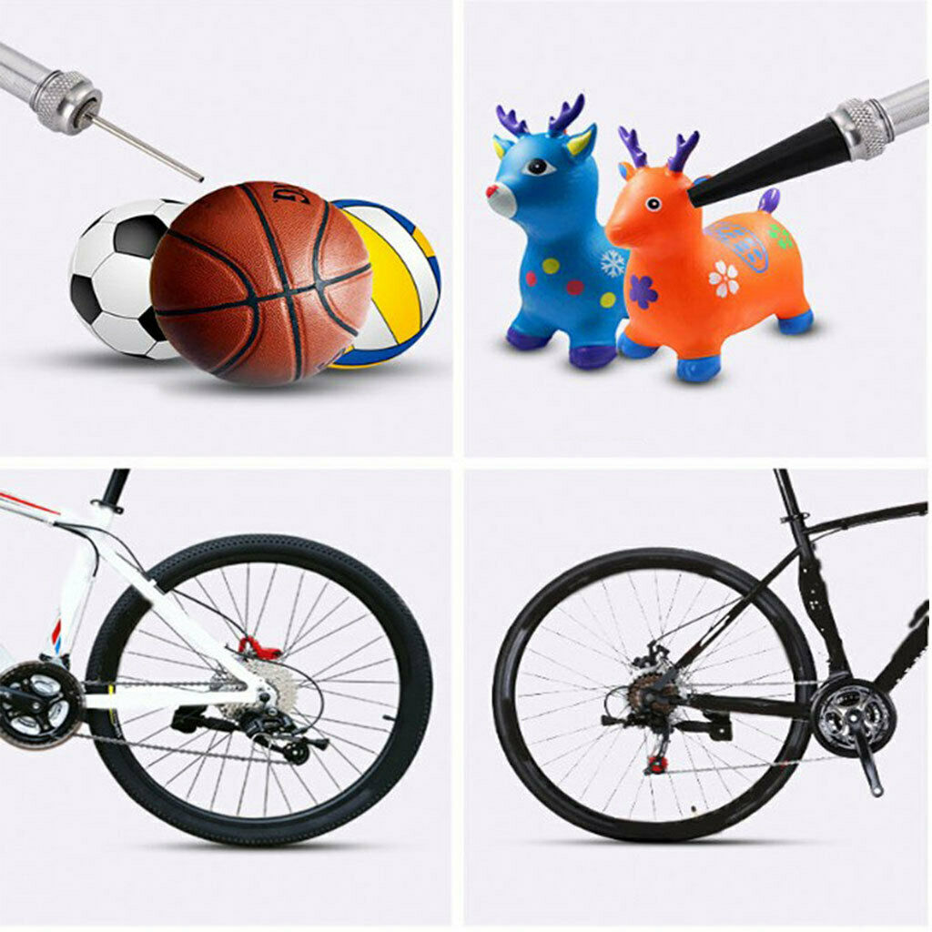Portable Bike Mini Pump with Gauge 160 psi Presta Schrader Dual Valve Pump