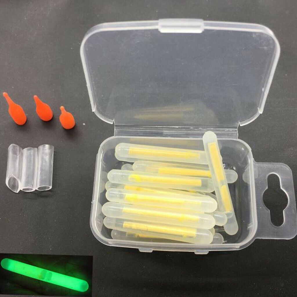 15x Fishing Glow Sticks Night Floats Fishing Sticks Chemical Light Tackle