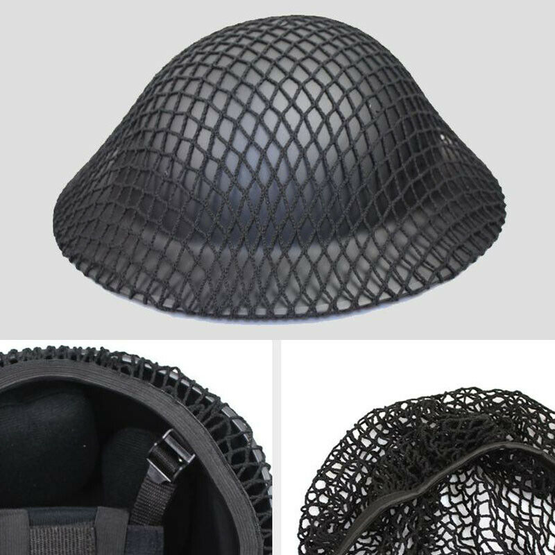 WW2 Soldier Paratrooper Helmet Net Cover Black for MK2 M88 M35 Military Army Hat