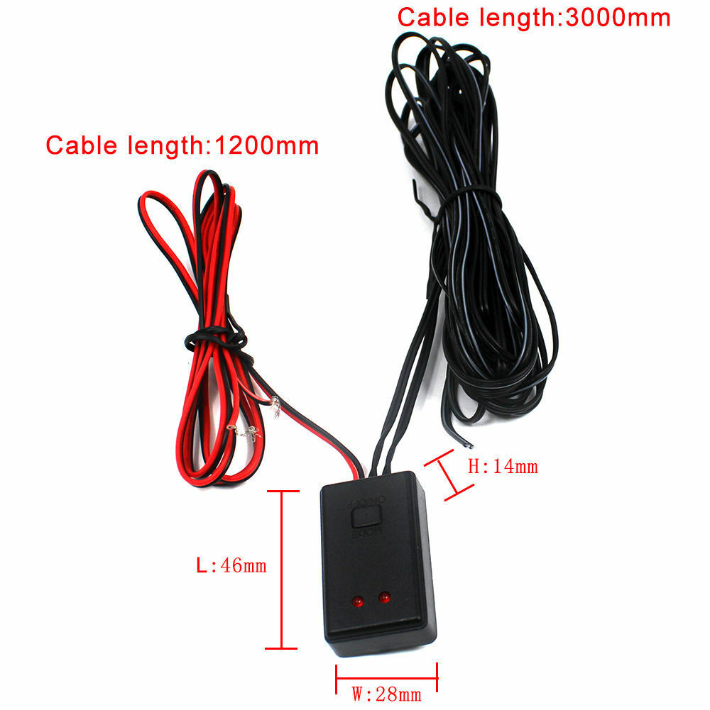12V / 24V 2 Ways 48W Auto Car LED Flash Strobe Controller Box Flasher Module Kit