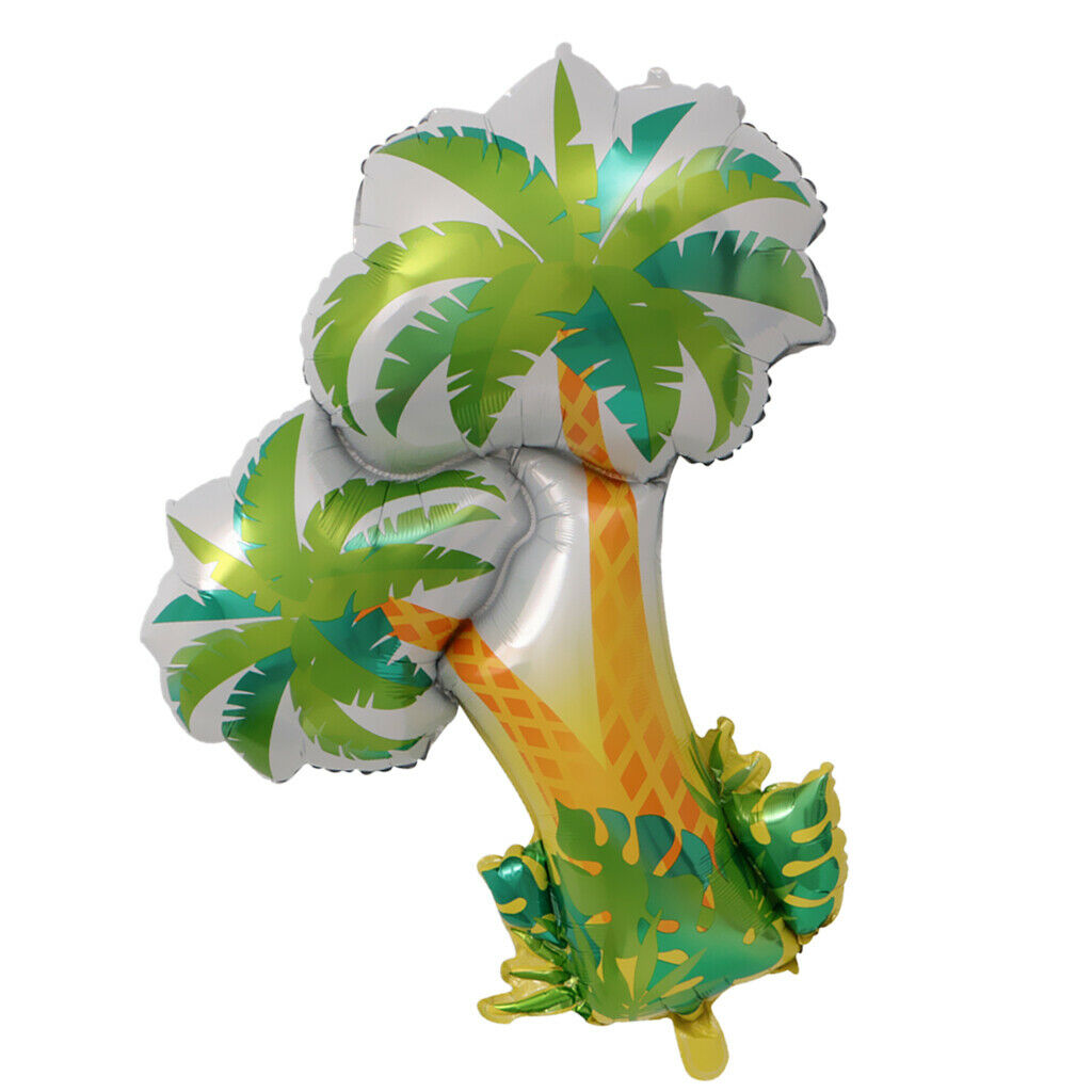 Palm Tree Balloon Aluminum Foil Balloon Hawaiian Tropical Summer Scene for