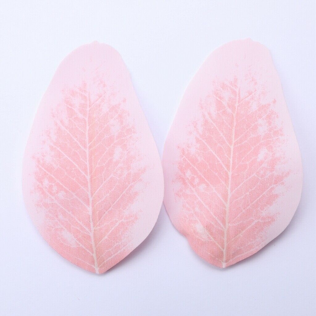 50x Artificial Peach Leaves Wreath Wedding Headwear Flower Decor DIY Crafts