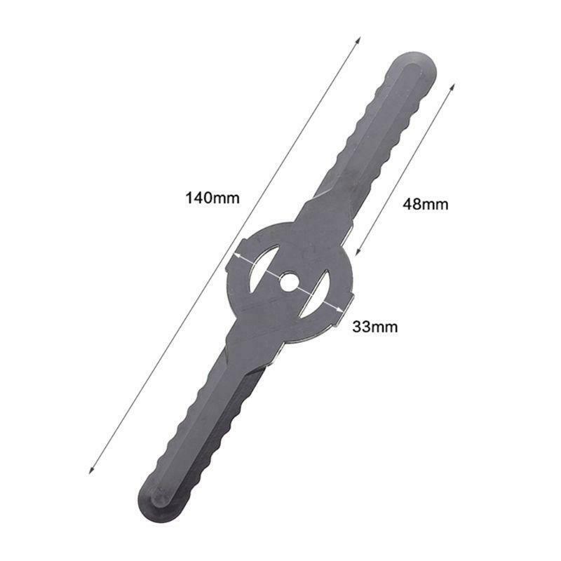 5pcs Plastic Lawn Mower Blade Grass Trimmer Head Replacement Garden Supply Tool
