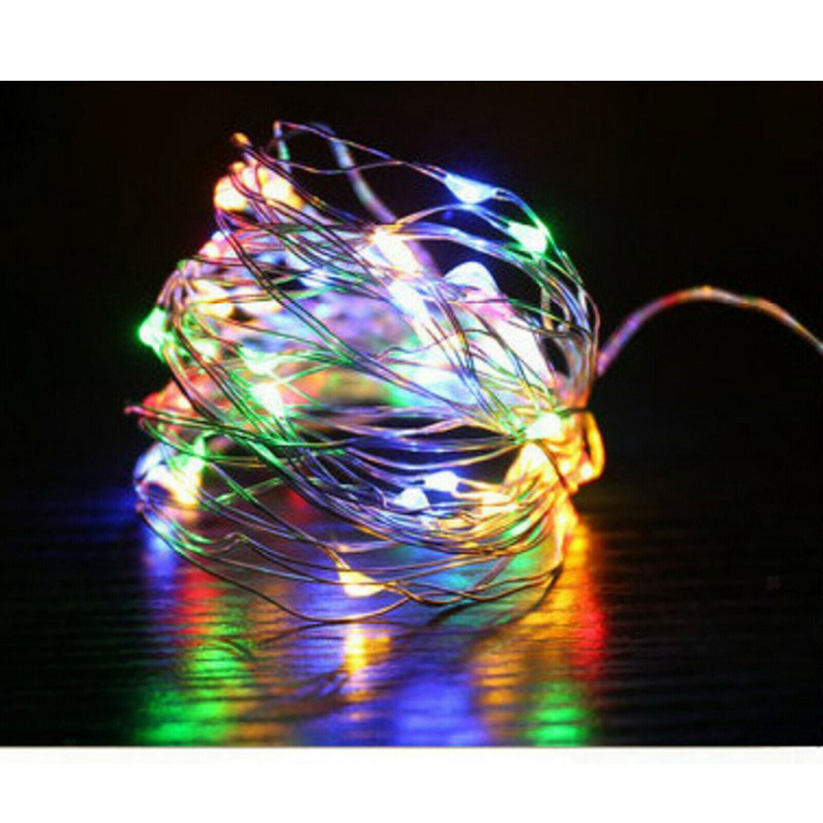 Solar Fairy Lights Waterproof Patio Yard Trees Party Decor 100 Colorful LED