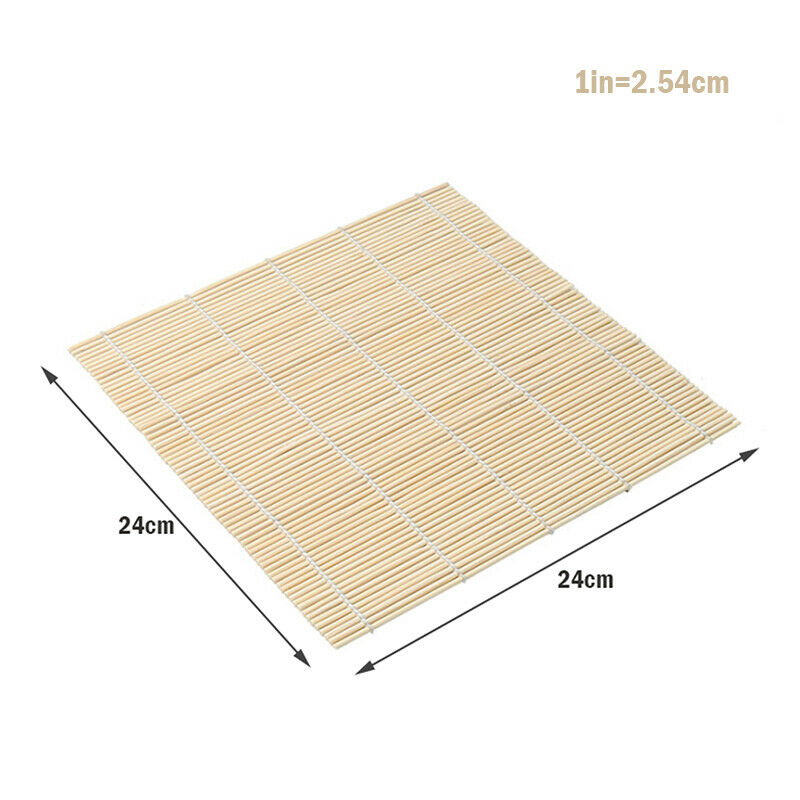 Heavy Duty Bamboo Sushi Mat Rice Roller Rolling Maker Tool Supplies Kitchen BDA