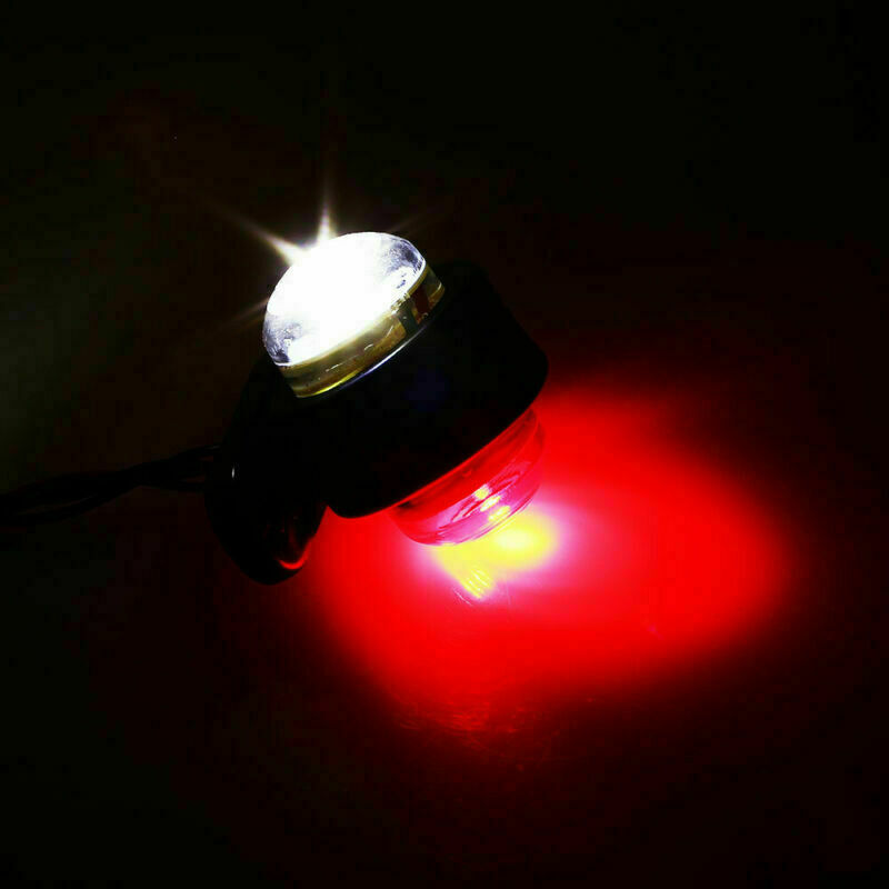 2x 2LED Red White Side Marker Lights Outline Lamp Car Truck Trailer Van 12V/24V