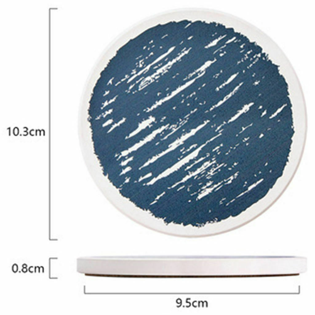 6x Kitchen Coasters Water Absorption for Dining Table Kitchen Bar Decoration
