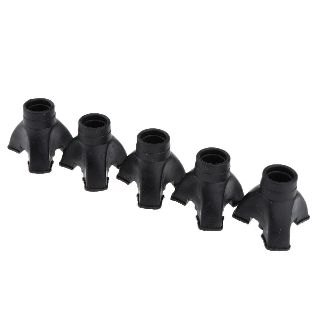 5Pcs Crutch Ferrules Rubber End Walking Stick Tips Feet Trekking Pole Bottom