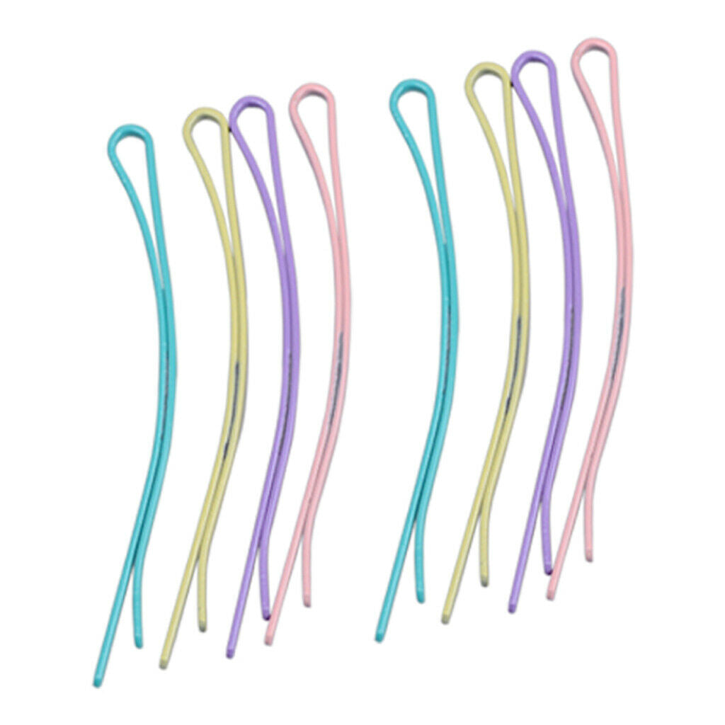 40 Pieces Assorted Color U-shaped Pin Barrettes Crimped Updo Hair Clip