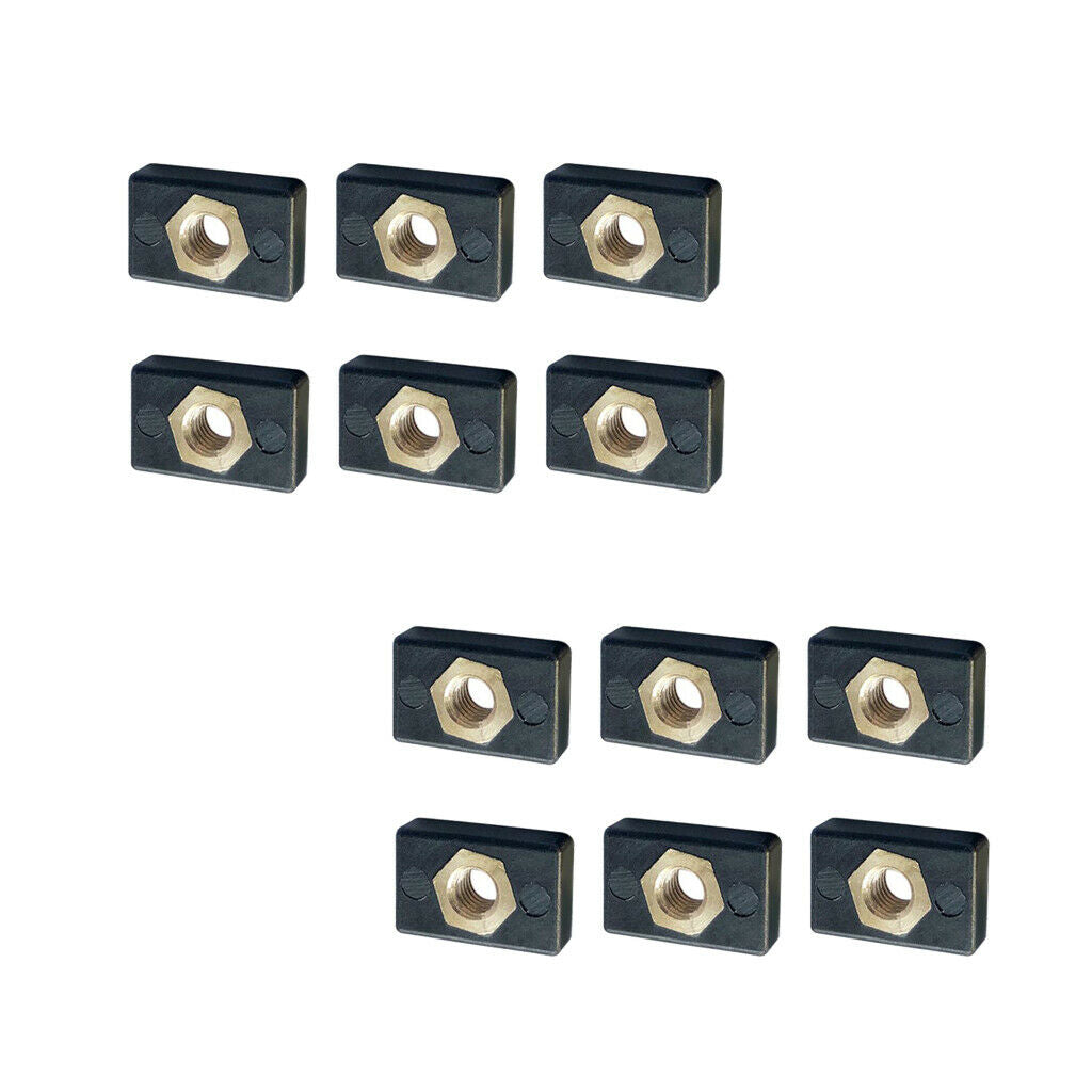 12pcs Fishing Boat Kayak Track Rail Screw Mounting Nut M6 Nutsert Accessories