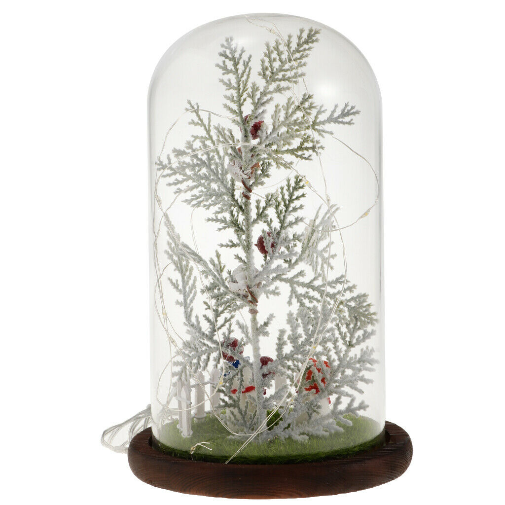 USB Glass Cover Led Micro Landscape Light, Christmas Gift Table Decoration