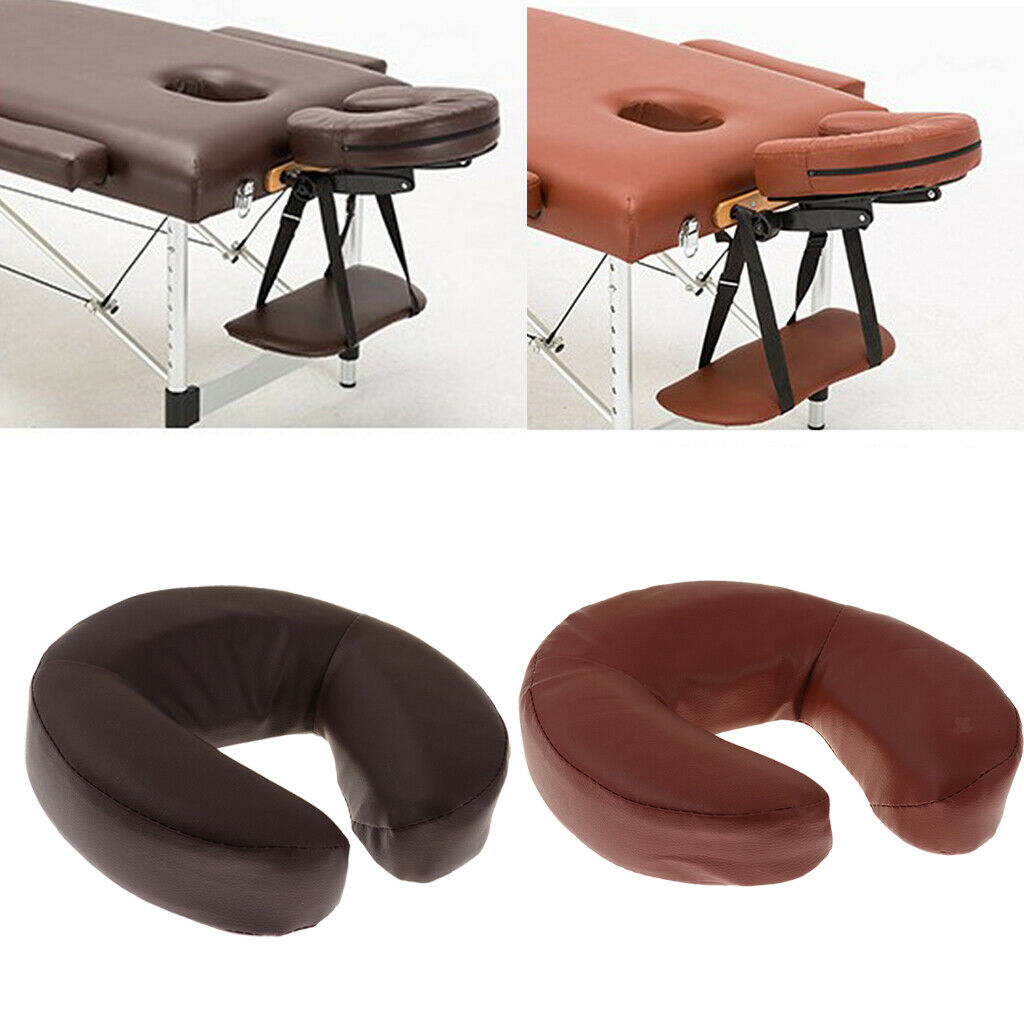 2 lot Massage Table Bed Face Rest Down Cradle Cushion Pillows Pad Red+Brown