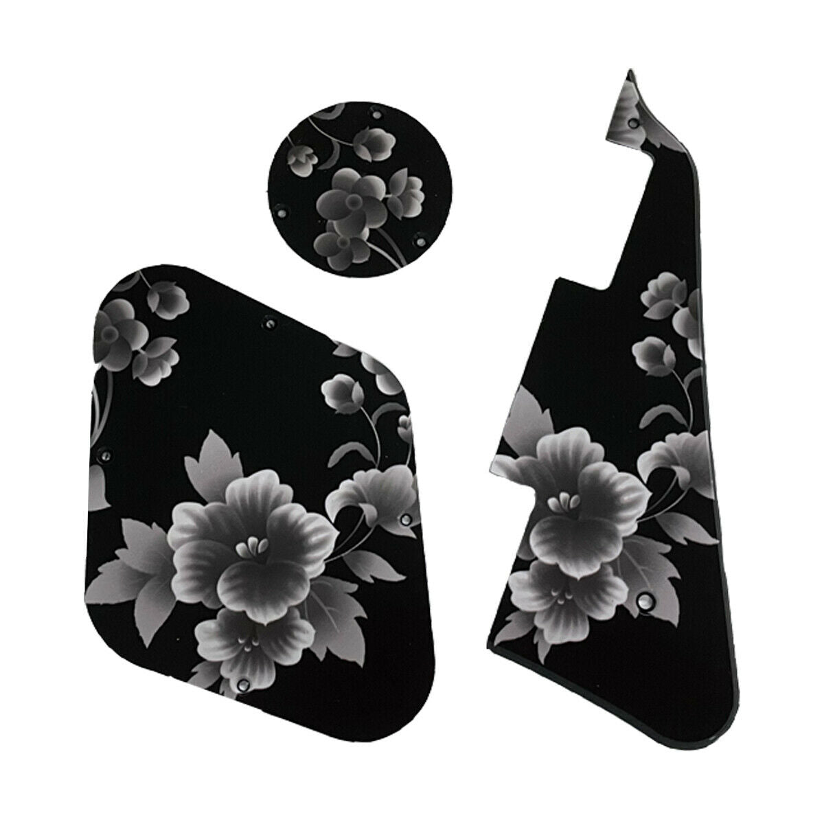 Flower Pattern LP Rear Control Plate Switch Cover Pickguard for Gibson Les Paul