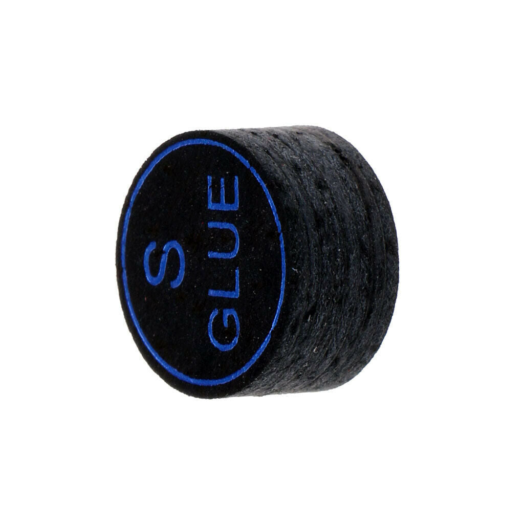 13mm Black Pool Cue Tips, Billiard Stick Tips Repair Kit - Pack of 2 - Soft &